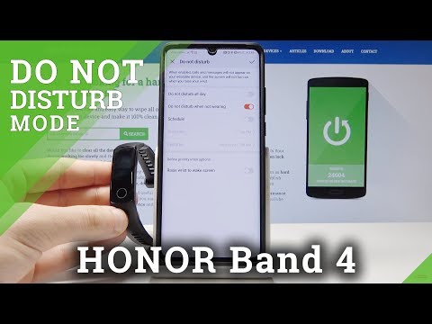 Do Not Disturb Mode in HONOR Band 4 - Block Sounds