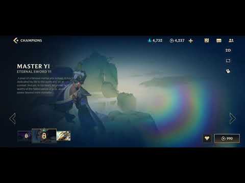 Obtaining Master Yi's Skin - Eternal Sword Yi on LoLWR