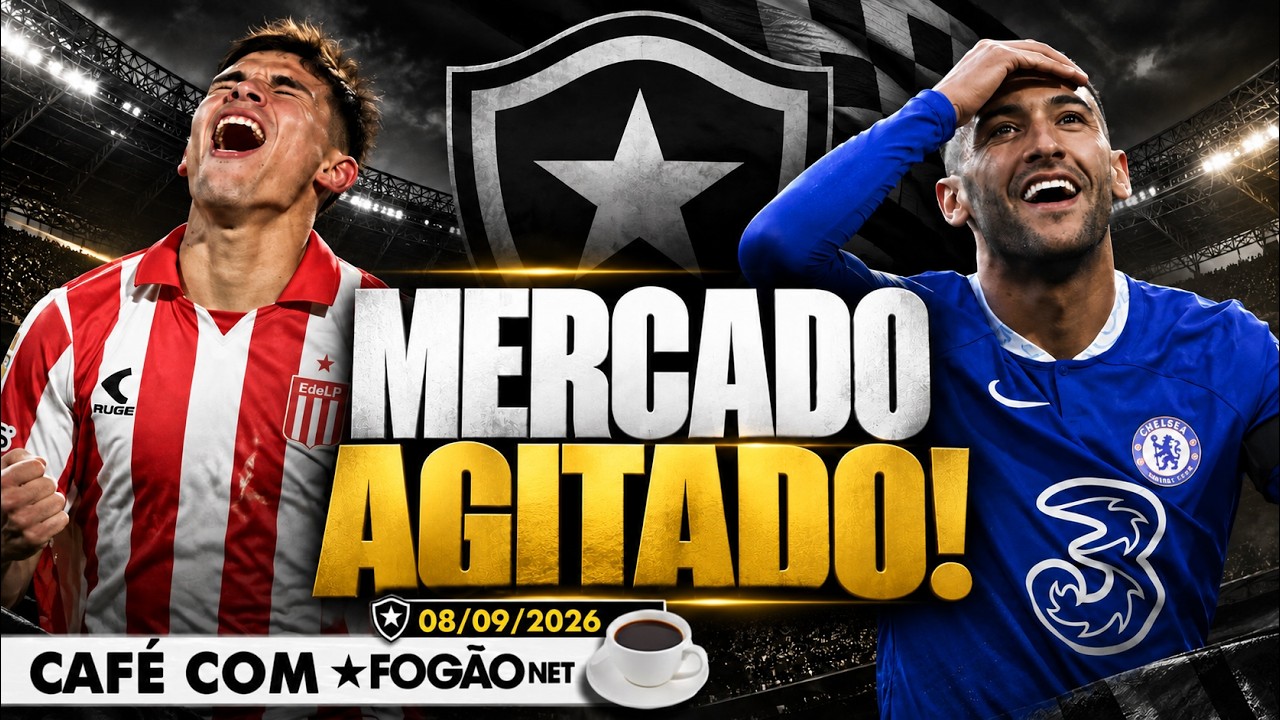 LIVE CAFÉ COM FOGÃONET | Botafogo tenta Fabricio Pérez e mais um ponta; Ziyech chega hoje ao Rio
