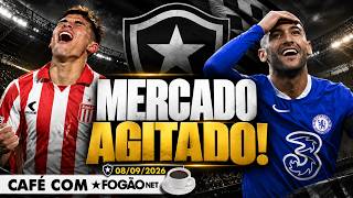 CAFÉ COM FOGÃONET: BOTAFOGO TENTA FABRICIO PEREZ E MAIS UM PONTA  | ZIYECH CHEGA HOJE AO RIO
