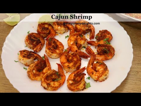Easy 4-ingredient Cajun Shrimp | Quick 5-minute Cajun Shrimp Recipe | Spicy Shrimp Recipe