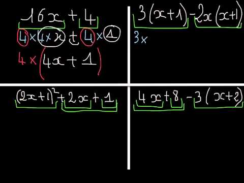 Factorisation avec un facteur commun