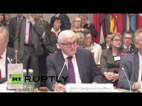 LIVE: German FM Steinmeier to give press conference following OSCE 2016 programme announcement