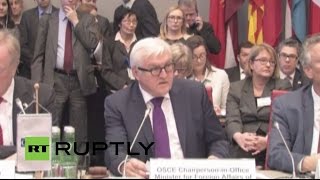 LIVE: German FM Steinmeier to give press conference following OSCE 2016 programme announcement