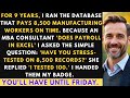 I Was Fired for an MBA's Excel Sheet – Manufacturing Dad's Revenge