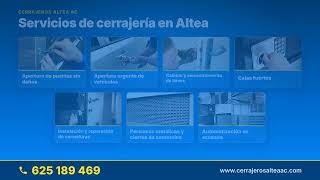 Cerrajeros en Altea · Cerrajería integral | Cerrajeros Altea AC