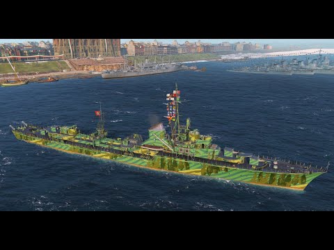 World of Warships tier 6 German destroyer T-61 ranked game