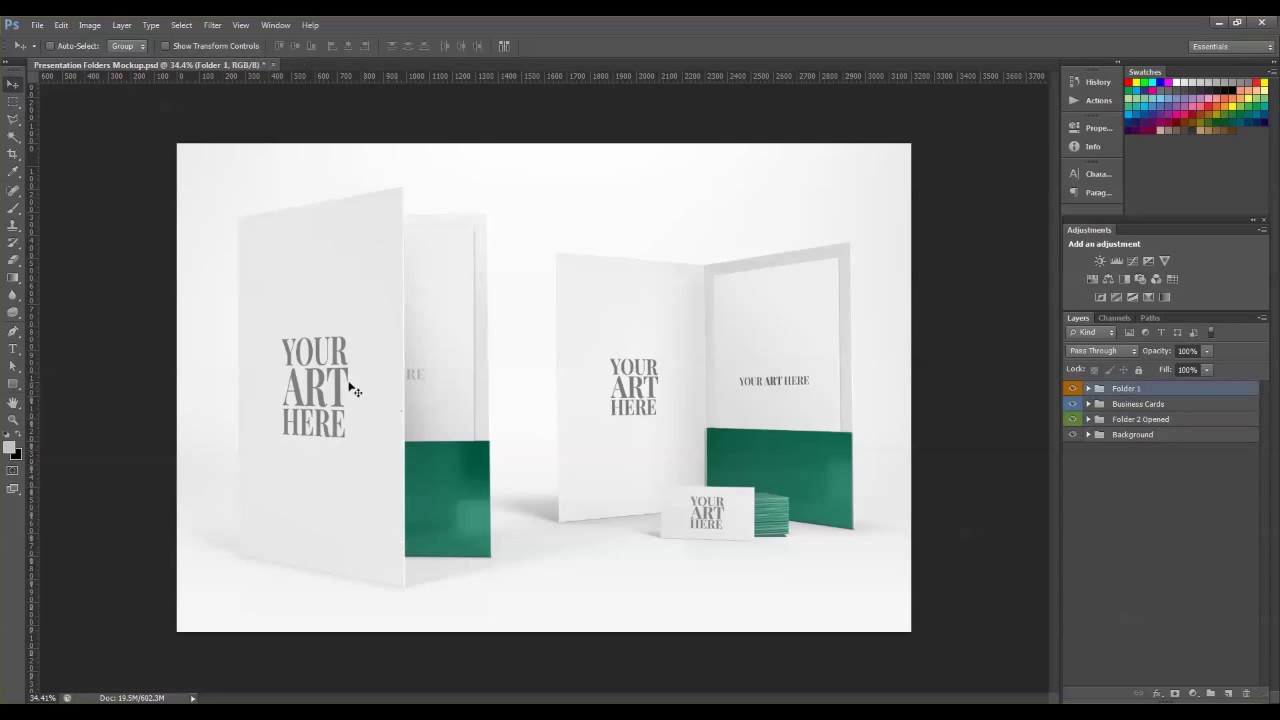 Presentation Folders Mockup