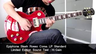 Video thumbnail for Epiphone Slash Rosso Corsa Les Paul Sound Test by Nut ChordTabs