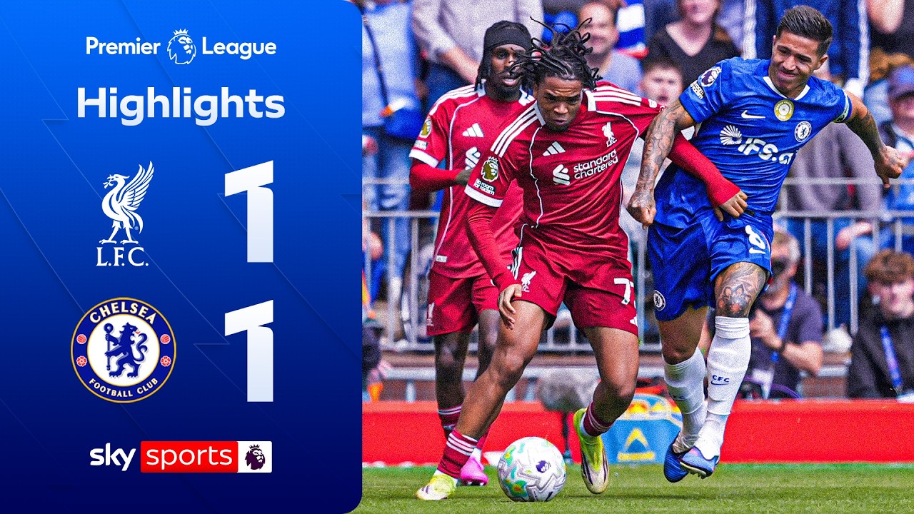 Enzo free-kick offsets Gravenberch SCREAMER 💥 | Liverpool 1-1 Chelsea | Premier League Highlights