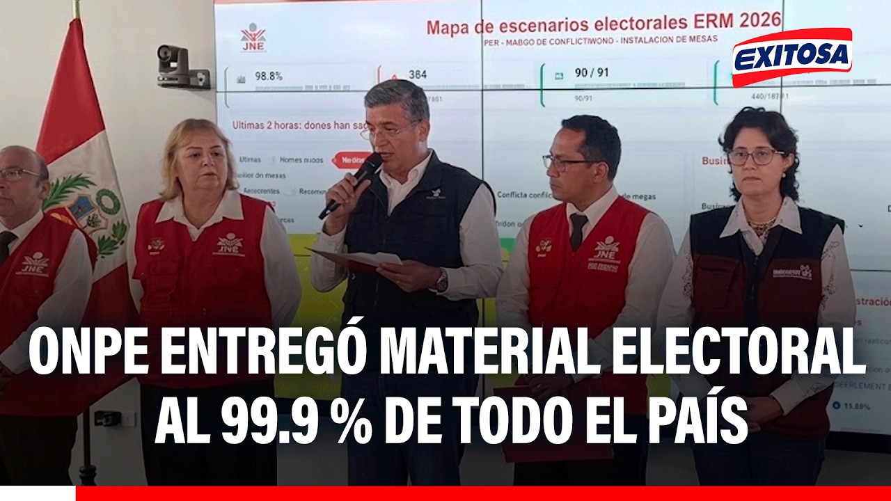🔴🔵Bernardo Pachas sobre ERM: “Hemos entregado material electoral al 99.9 % de mesas en todo el país”