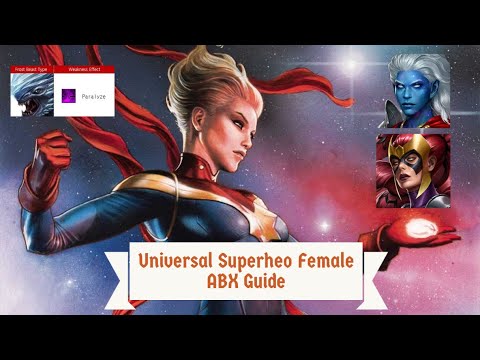 Universal Superhero Female ABX GUIDE || Paralyze season