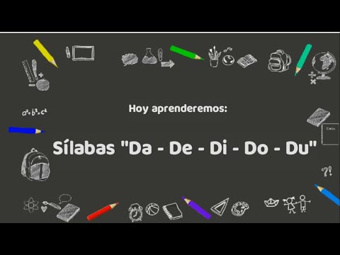 Silabas da de di do du para niños de nivel inicial