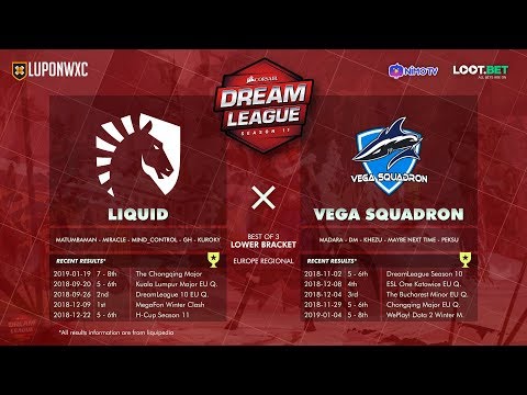 Team Liquid vs Vega Squadron Game 1 (BO3) | Dream League Season 11 EUROPE Qualifiers