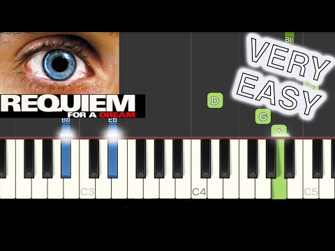 Requiem for a Dream VERY EASY Piano Tutorial