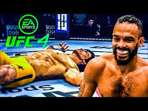 BRUCE LEE VS ROB FONT | UFC 4 BRUTAL FIGHT | UFC 4 | UFC 4 2021 | EA SPORTS UFC 4