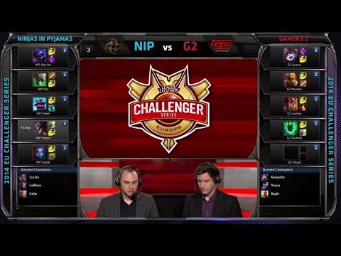 Ninjas In Pyjamas (w Alex Ich) vs Gamers 2 (w Ocelote) | Game 1 SemiFinals EU Challenger Summer 2014