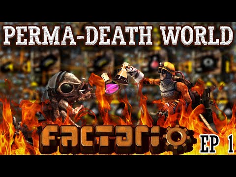 This Will Be Harder Than I Thought... | FACTORIO: PERMA-DEATHWORLD - Ep 1