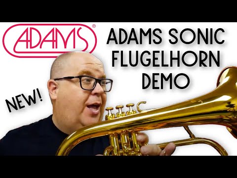 Adams Sonic Flugelhorn in Gold Lacquer image 19
