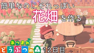 【花壇】とにかく簡単が嬉しいよね「あつまれ どうぶつの森」実況【１２日目】