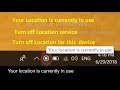 Your Location Is Currently In Use Open Location Privacy Settings Turn Off Location Service