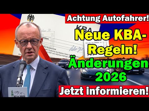 🚗 Achtung Autofahrer! Neue KBA-Regeln ab 2026 – Diese Änderungen treffen Millionen!
