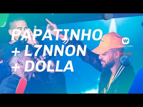 Papatinho, L7nnon e Dolla ao vivo no stand Warner Music Mix FM (Rock in Rio 2019)