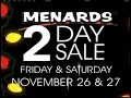 Menards 2 Day Sale November 2010