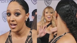 Tamera Mowry fangirls over Mariah Carey! Awww