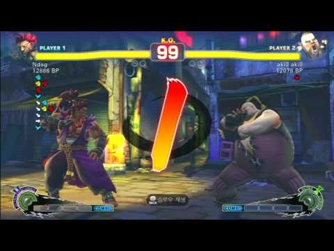 SSF4 Rank Match  Ndsg (GO)  vs  aki0 aki0 (RU)
