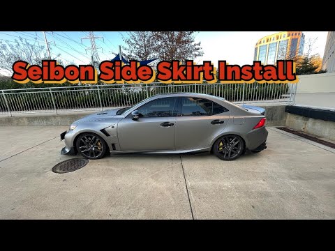 Lexus Seibon Side Skirt Install | Before and After