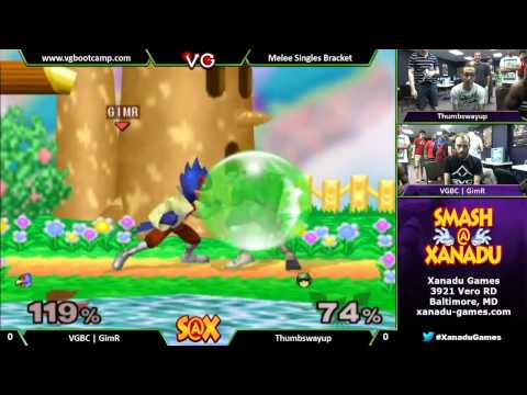 S@X Weekly - VGBC | GimR (Falco) Vs  Thumbswayup (Captain Falcon) Melee Singles Bracket - SSBM