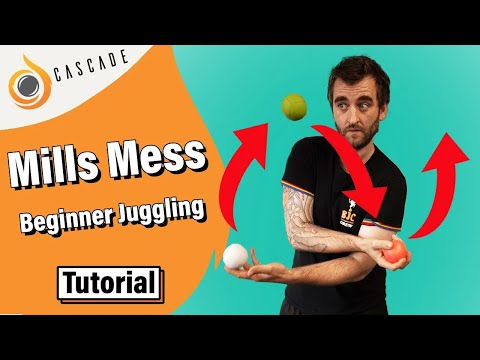 Mills Mess - Beginner 3 ball juggling tricks - Tutorial