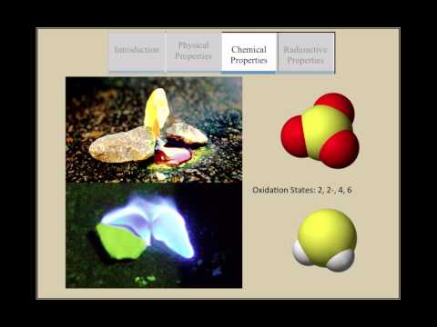 ChemWiki Elemental Minute: Sulfur (Overview)