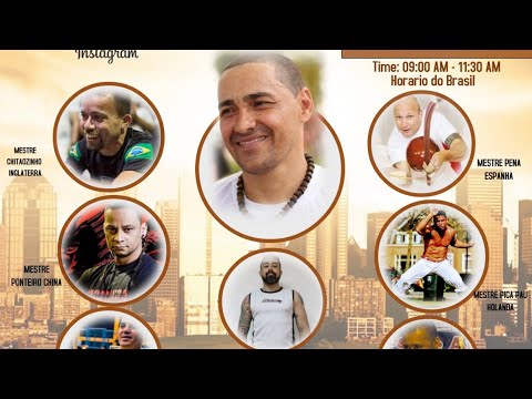 Live com grandes Mestres da Capoeira mundial