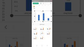 EASY TRICKS TO CREATE A BAR CHART AND PLOT A GRAPH IN EXCEL SHEET  USING YOUR SMARTPHONE