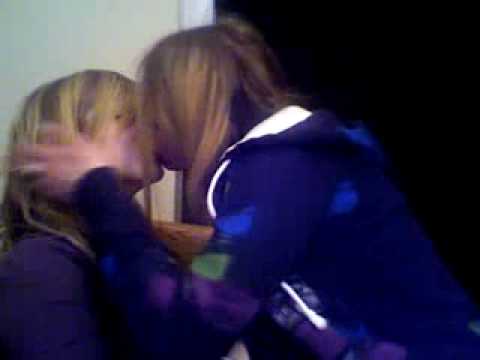 Lesbians Kissing on Webcam