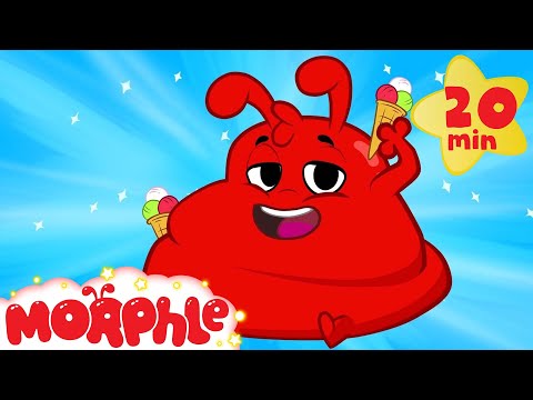 Morphle ate too much ice cream!  Funny superhero animation for kids