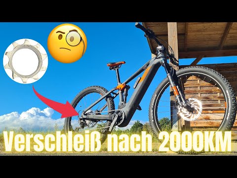 Ritzelverschleiß Cube Stereo Hybrid 120 race  Ebike nach 2000KM Shimano SLX M7100 4K - im Detail