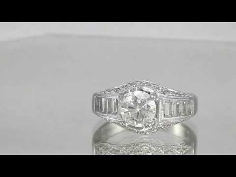 Simon G. Platinum 2.20ctw EGL Hearts & Arrows Round Diamond Engagement Ring Shreveport
