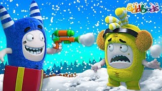 Oddbods | Snow Fight | CHRISTMAS Cartoons For Kids