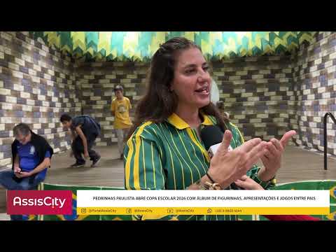 Pedrinhas Paulista abre Copa Escolar 2026 com álbum de figurinhas e jogos entre pais