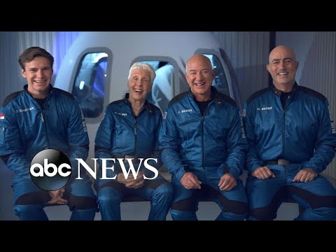The youngest and oldest astronauts yet to join billionaire Jeff Bezos in space