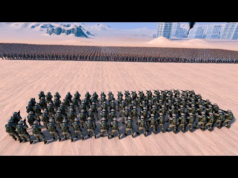 100 Modern Soldiers vs 10.000 Persians | Ultimate Epic Battle Simulator