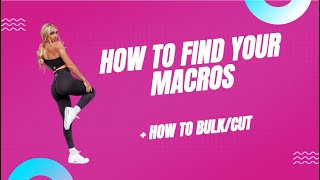 HOW TO FIND YOUR MACROS