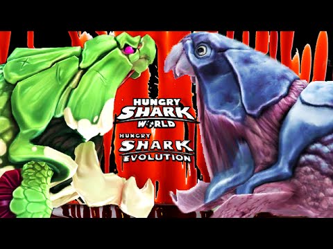 Hungry Shark Evolution vs World - Big Daddy vs Big Momma