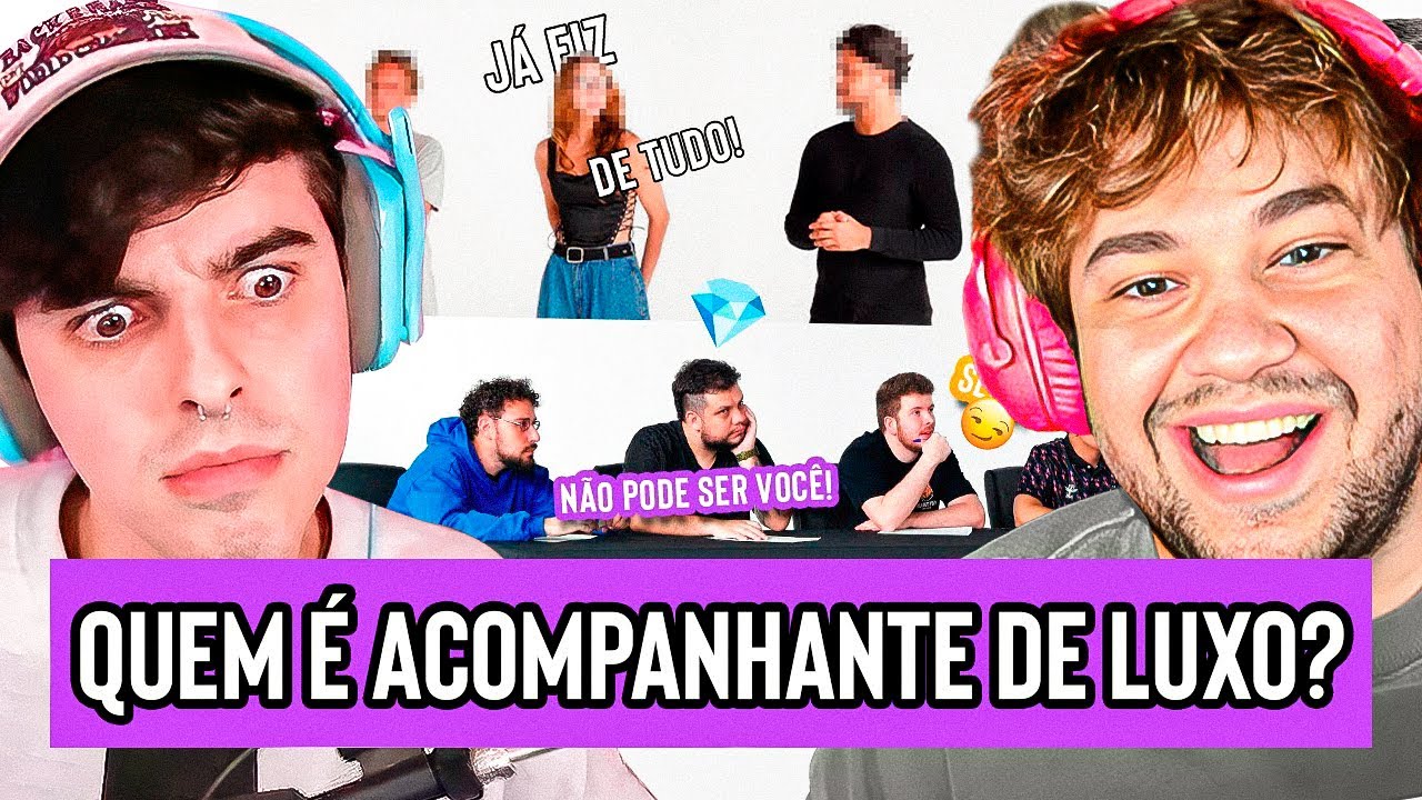 QUEM É ACOMPANHANTE DE LUXO? - React Aqueles Caras com ​⁠@OJeanLuca