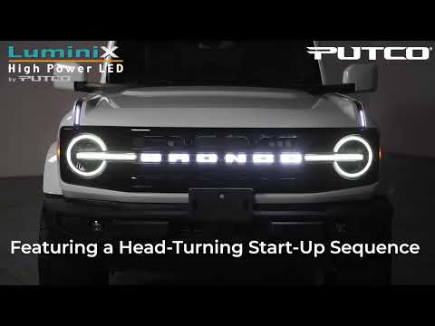Ford Bronco BEST Accessory yet. - Putco BRONCO LED GRILE EMBLEM #putco #broncos #fordbronco #drl