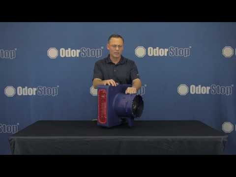 OdorStop OS6500UV2 - Ozone Generator/UV Air Cleaner with 6 Ozone Plates, UV, and Charcoal Filter