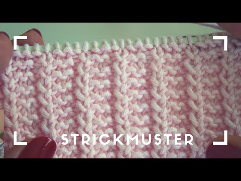 Strickmuster einfach und schön | reversibel | rollt sich nicht | für Schal stricken super